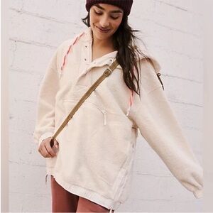 FP Movement by Free People Fuzzy Was She cream hoodie